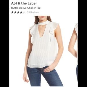 Ruffle Sleeve Choker Top